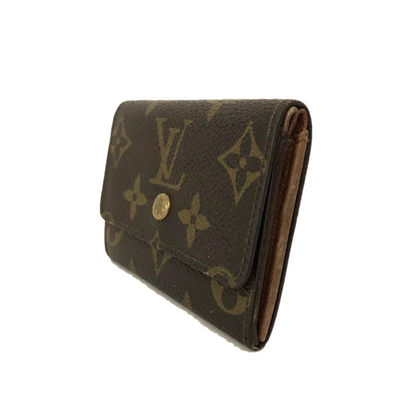 $395 1992 Louis Vuitton Monogram Porte-Monnaie Plat Coin Purse RA1912