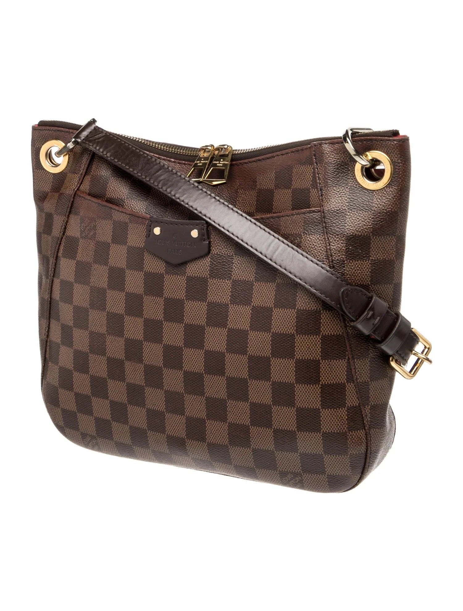$1,520 2018 Louis Vuitton Damier Ebene South Bank Besace DR1188 10021530