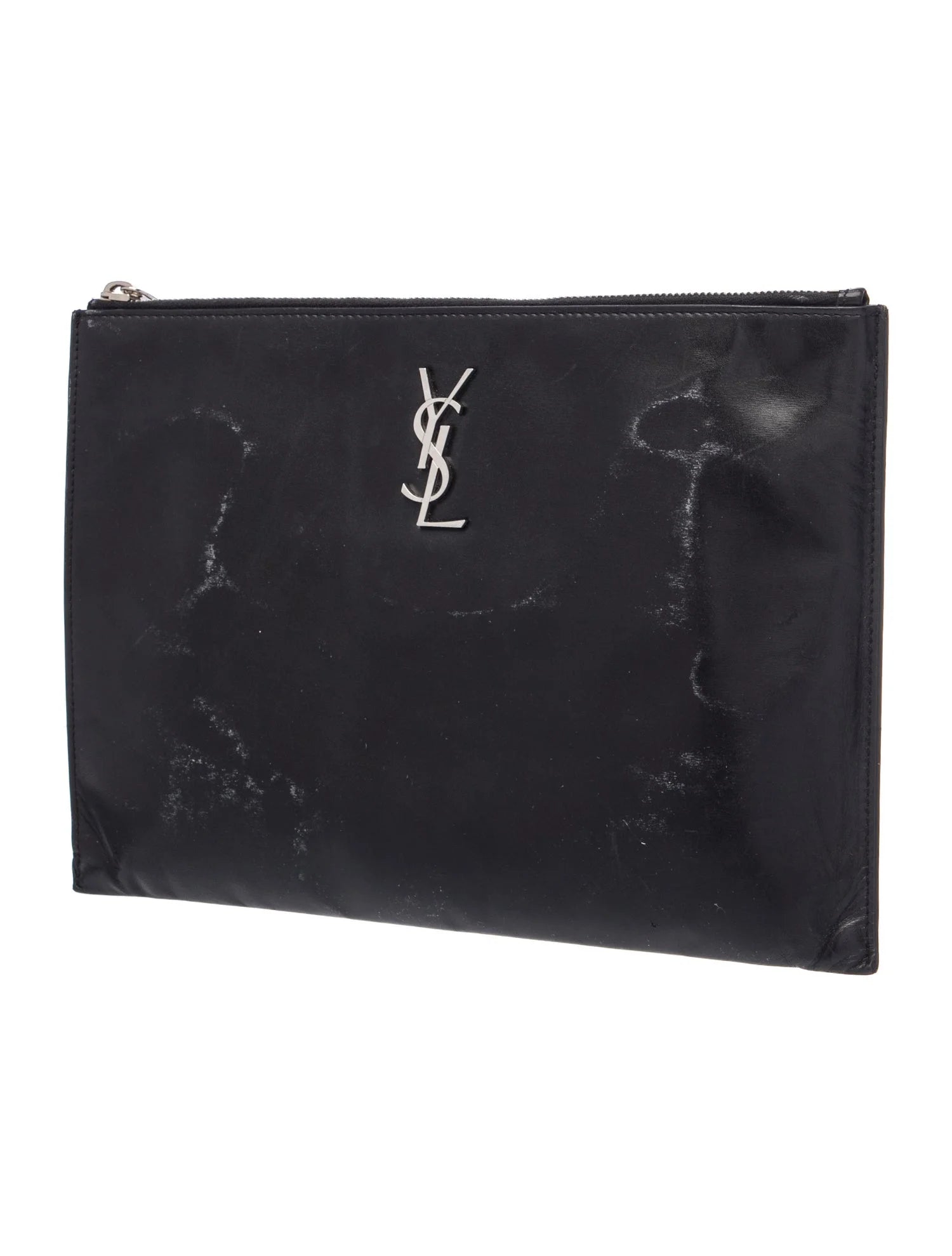 $1000 2018 Saint Laurent Monogram Clutch Leather Portfolio
