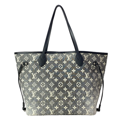 LOUIS VUITTON Neverfull MM M21465 Gray Monogram Jacquard Denim - Unconfirmed