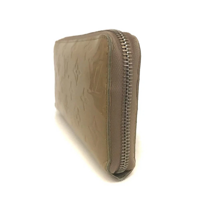 Louis Vuitton Monogram Vernis Zippy Zip Around Long Wallet Noisette CA0066