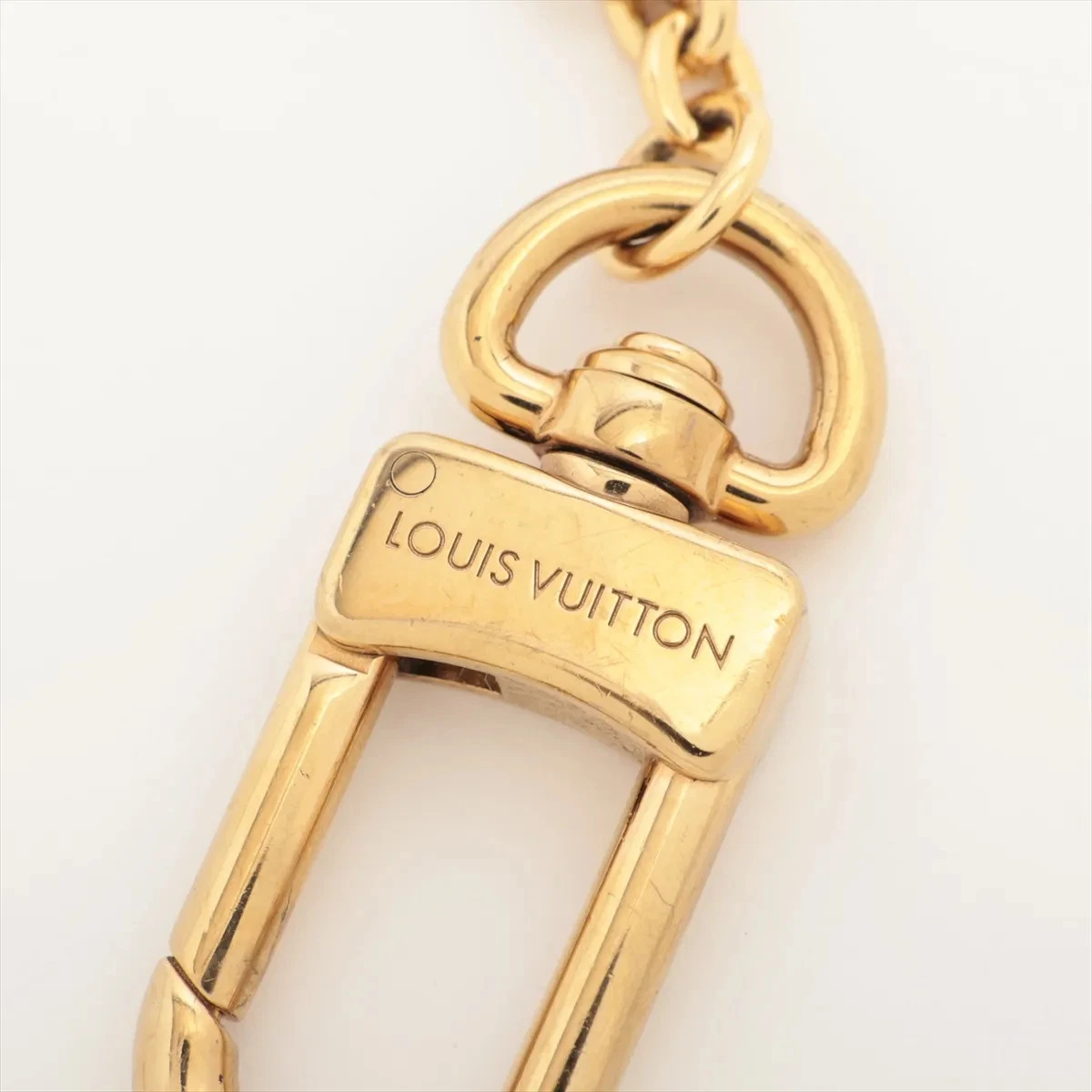$675 Louis Vuitton Monogram Spring Street Bag Charm Key Holder Gold