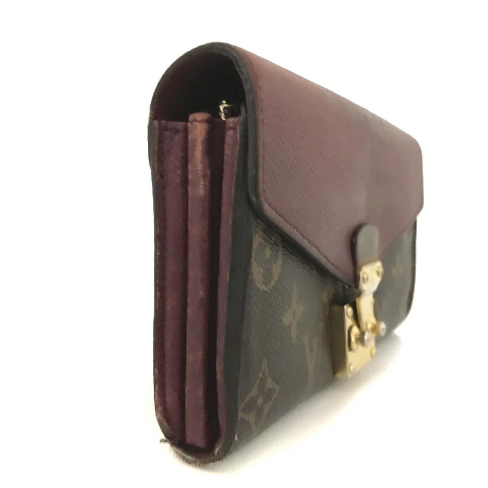 $1140 2015 Louis Vuitton Monogram Pallas Wallet Aurore SN1125