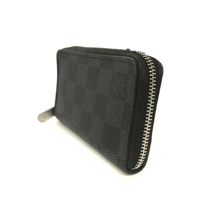 $435 2016 Damier Graphite Zippy Coin Purse Vertical MI2166