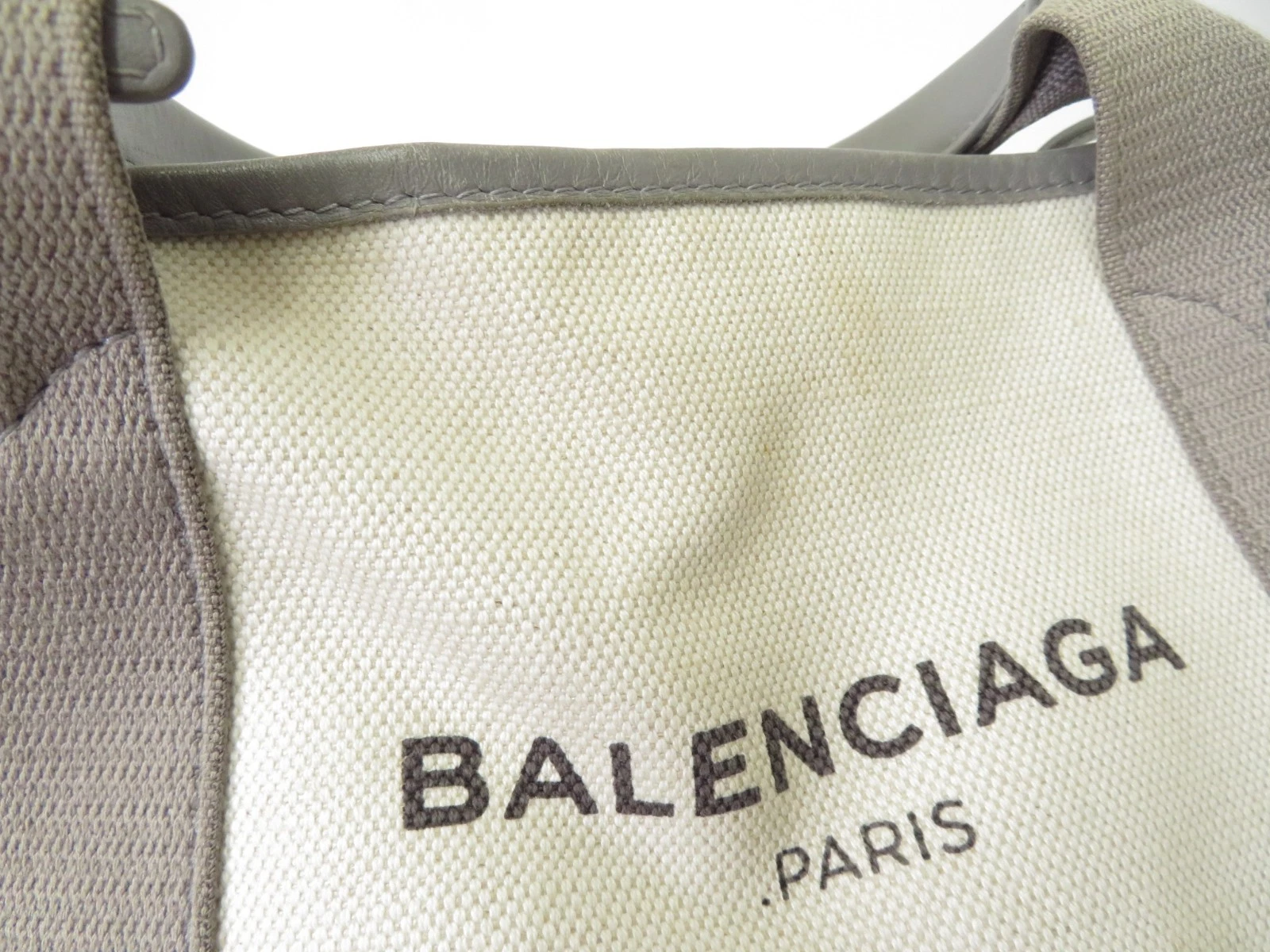 $1,150 2020 Balenciaga Navy Cabas XS Canvas 2-Way Tote 390346-2710