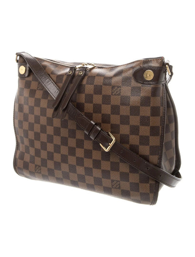 $1750 Louis Vuitton Damier Ebene Duomo Messenger Zip Top Crossbody 10021302