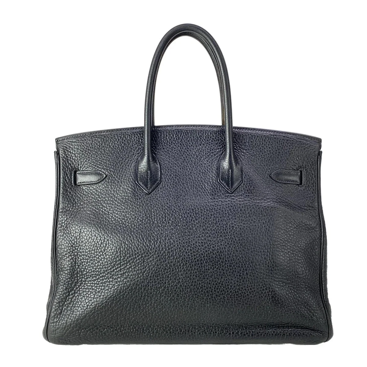 HERMES Birkin 35 Black Togo Square J Handbag 227277376487
