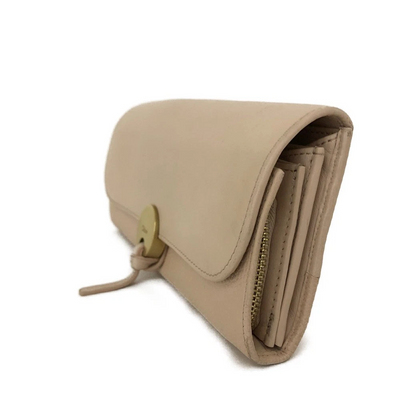 Chloe Indy Leather Long Bifold Wallet Purse Pink