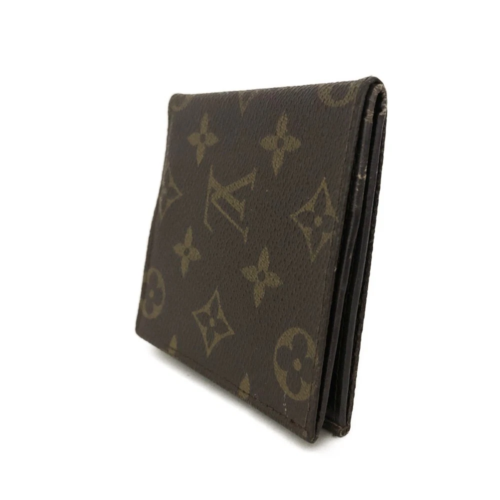 Vintage Louis Vuitton Monogram Bifold Wallet Brown