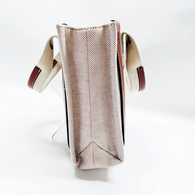 Chloe Tote Bag Brown Canvas