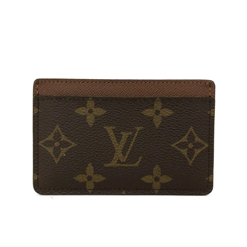 $295 1997 Louis Vuitton Monogram Card Holder Armagnac Brown SP1907