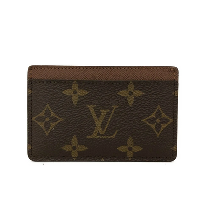 $295 1997 Louis Vuitton Monogram Card Holder Armagnac Brown SP1907