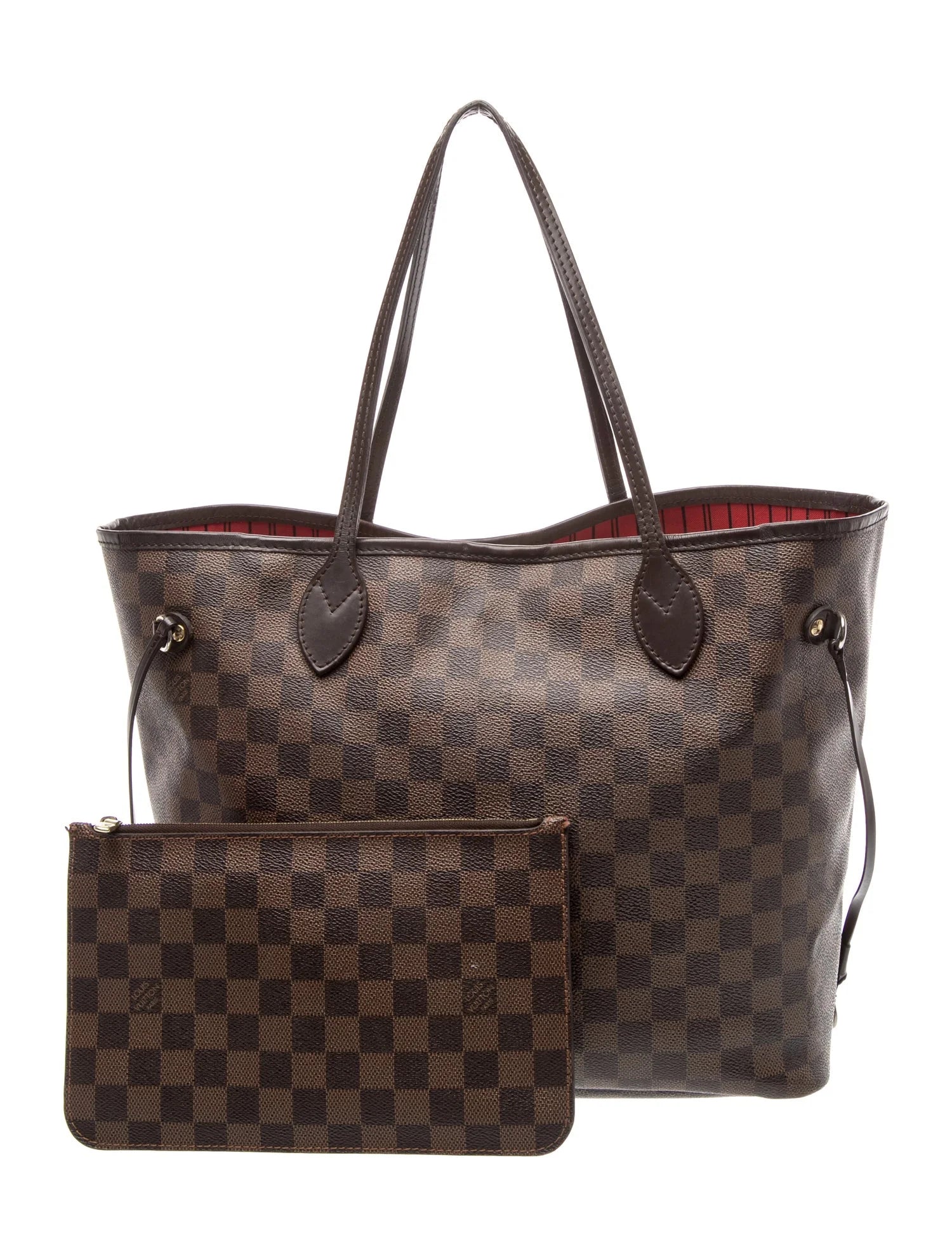 $2240 Louis Vuitton Damier Ebene Neverfull MM 10021107
