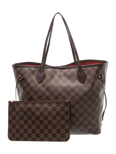 $2240 Louis Vuitton Damier Ebene Neverfull MM 10021107