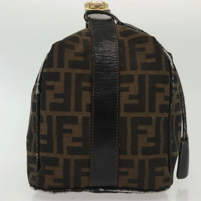 $980 2003 Fendi Zucca Canvas Vanity Hand Bag 2211-26715-009