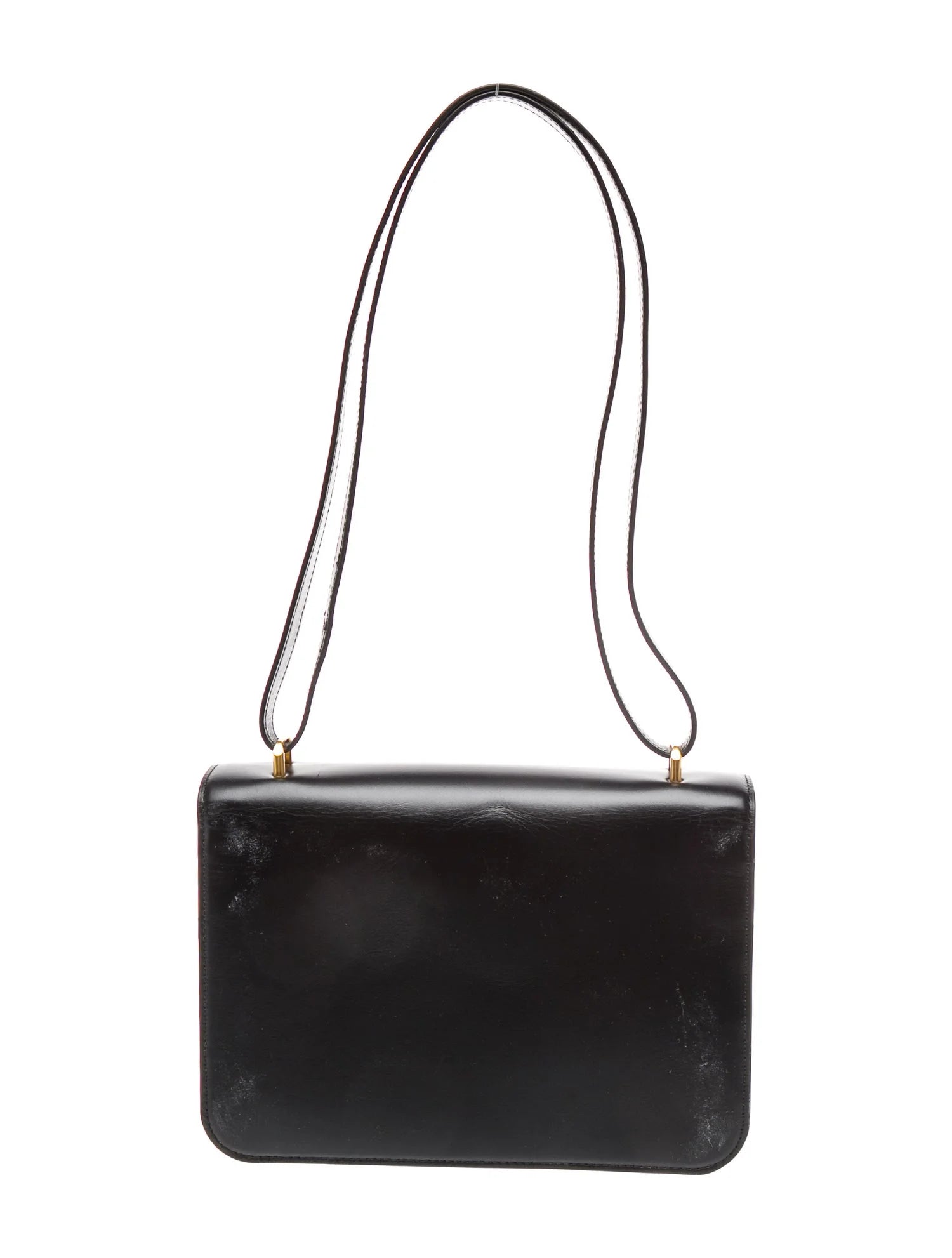 $800 Tory Burch Eleanor Convertible Shoulder Bag Black Gold