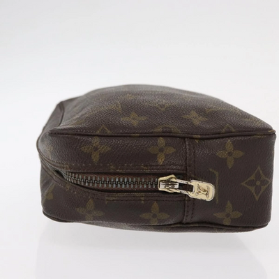$600 1985 LOUIS VUITTON Monogram Trousse Toilette 23 Clutch Bag 853