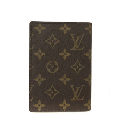 $400 Louis Vuitton Monogram Couverture Passeport Case Brown MI1918