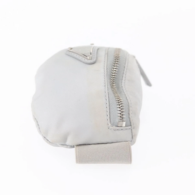 $925 Prada Triangle Plate Wrist Pouch