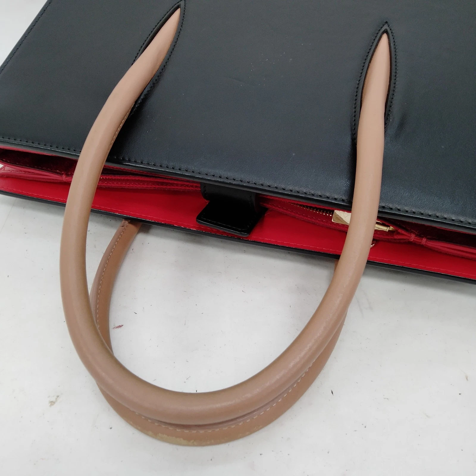 Christian Louboutin Tote Bag Black Leather