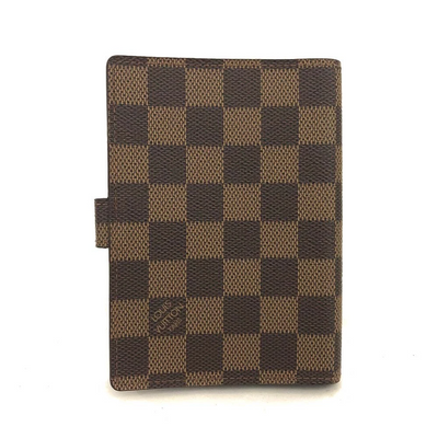 $505 1997 Louis Vuitton Damier Ebene Agenda Cover Small  CA0977