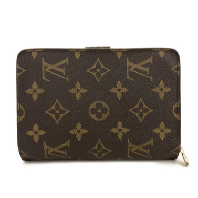 Louis Vuitton Monogram Porte Papier Zippe Bifold Wallet Brown SP1919