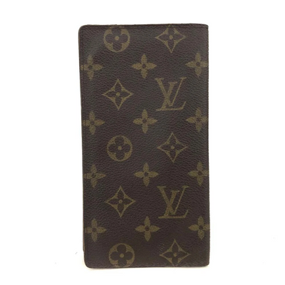 $630 2001 Louis Vuitton Monogram Porte Cartes Credit Yen Bifold Long Wallet CT0011
