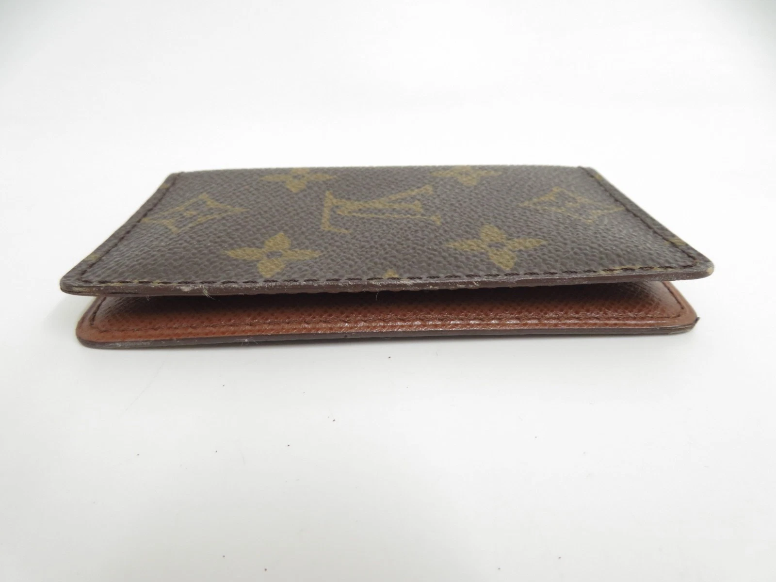 $390 2004 Louis Vuitton Monogram Pochette Cartes Visite RA0044