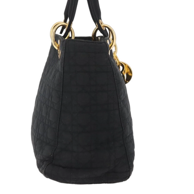 $5100 Dior Nylon Cannage Medium Lady Dior Black
