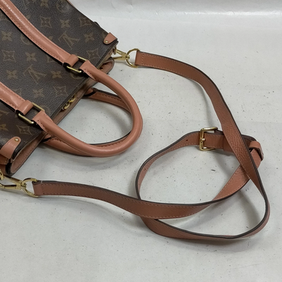 $2560 2019 Louis Vuitton Soufflot BB Monogram Peach Shoulder Bag Cloth CA4129