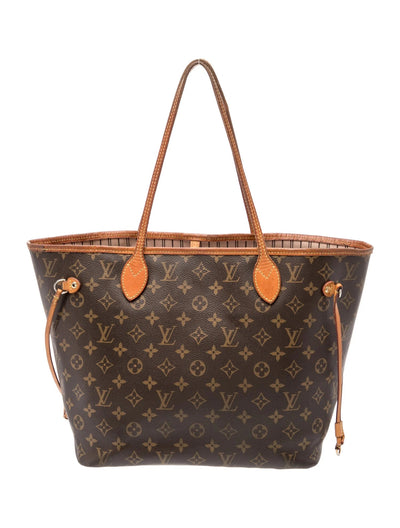 $2240 2016 Louis Vuitton Monogram Neverfull MM Rose Ballerine