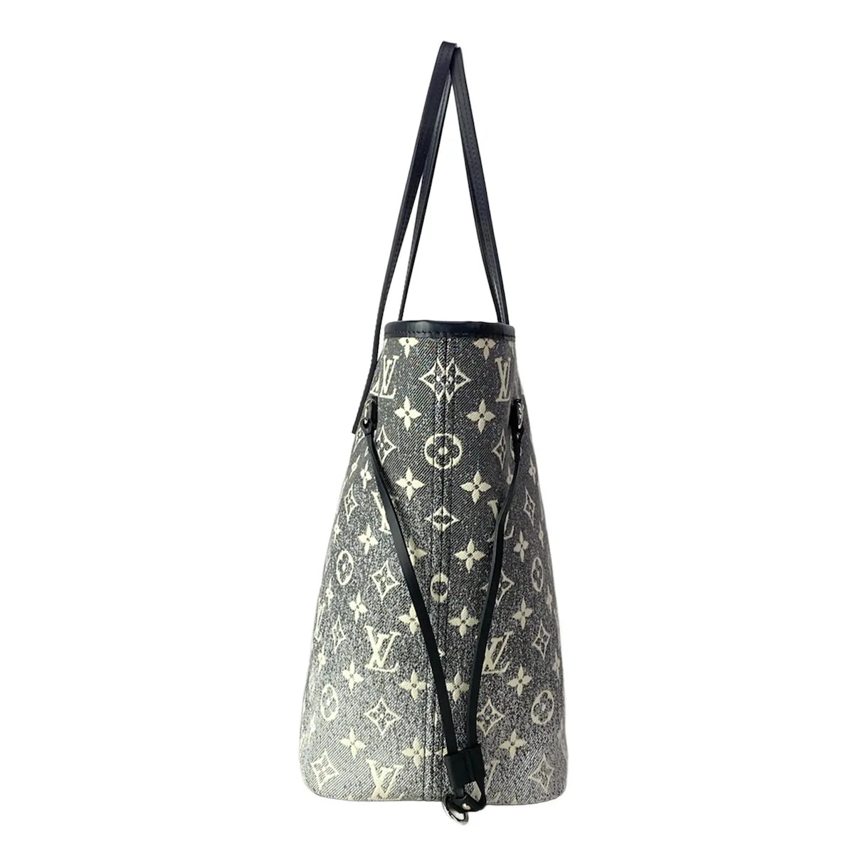 LOUIS VUITTON Neverfull MM M21465 Gray Monogram Jacquard Denim - Unconfirmed