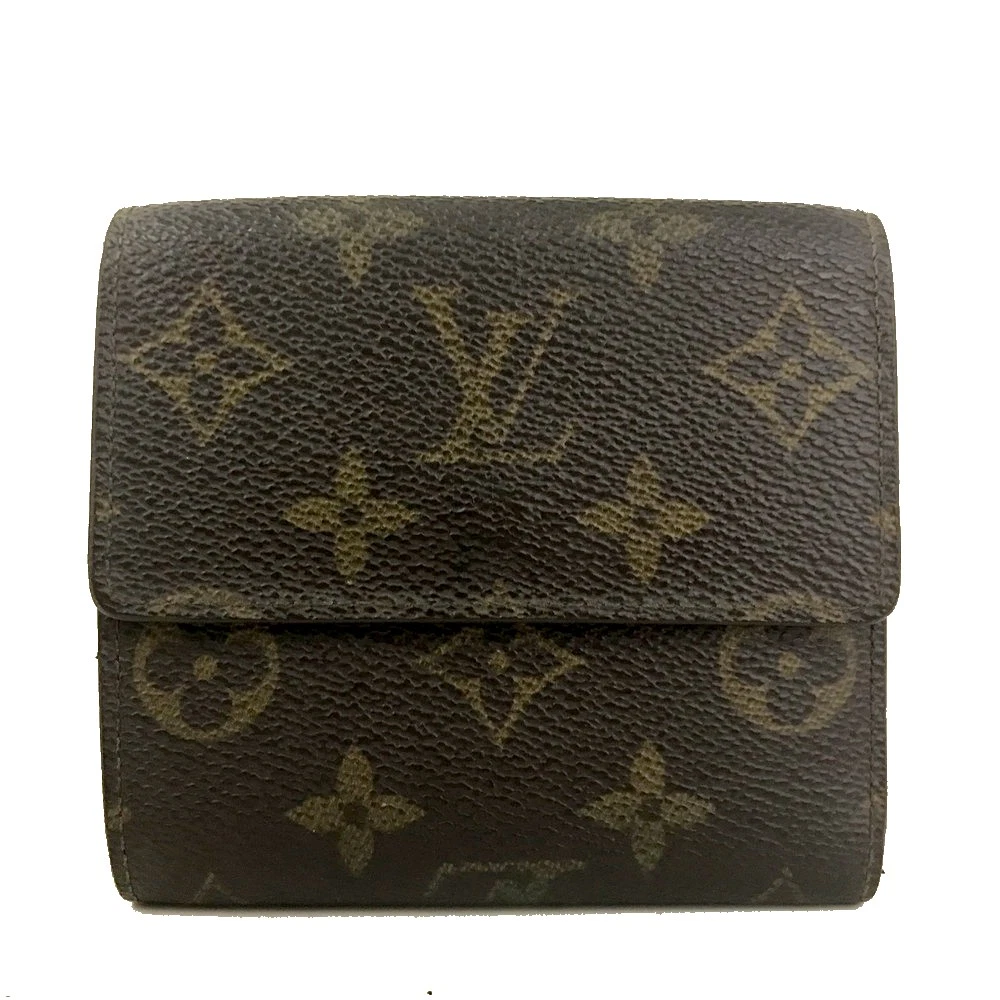 Louis Vuitton Monogram Portefeiulle Elise Trifold Wallet Brown SP0924