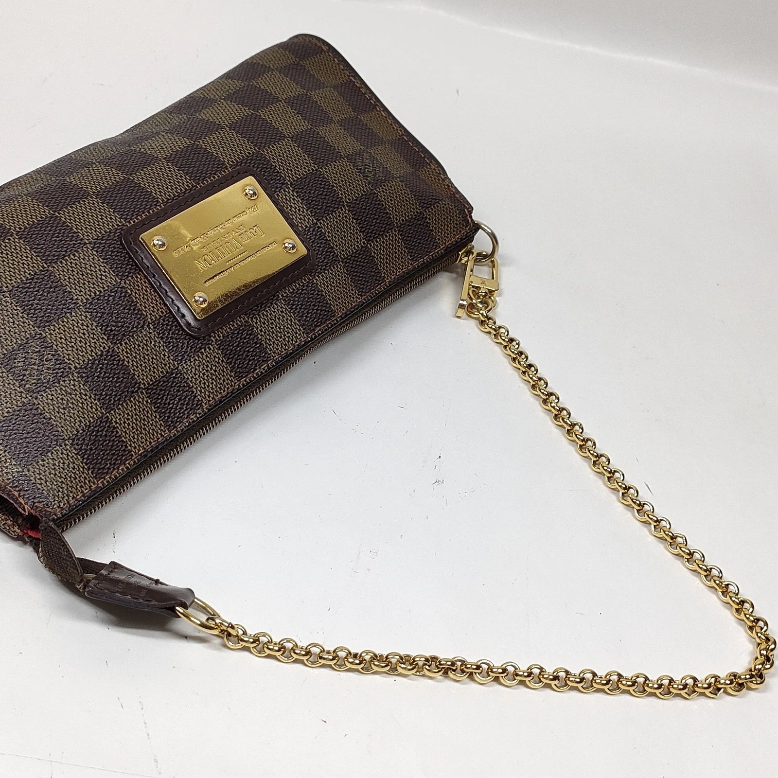 Louis Vuitton LV Accessories Pouch N55213 Eva Brown Damier 457508