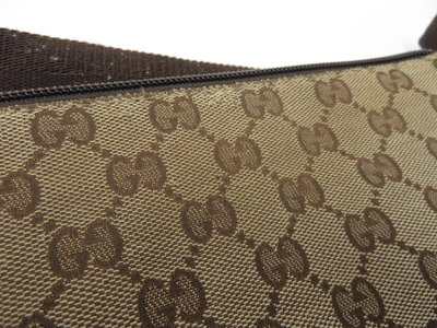 $950 2010 Gucci GG Canvas Shoulder Messenger Bag 181092-204991