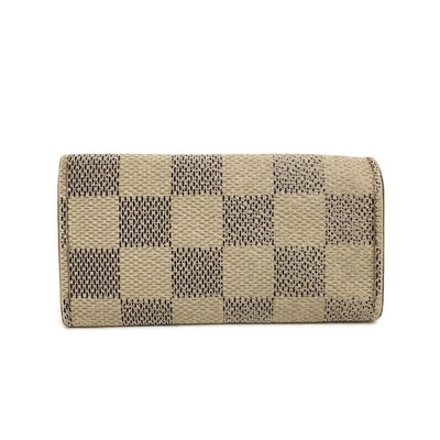 Louis Vuitton Damier Azur Multicles 4 Ring Key Case White CT1170
