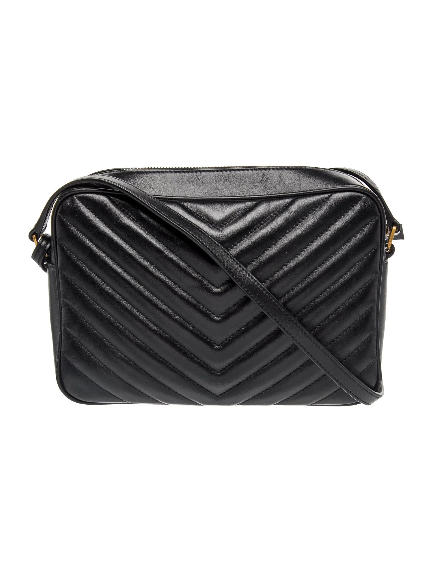 $1710 Saint Laurent Chevron Lou Camera Medium