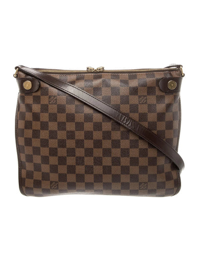 $1750 Louis Vuitton Damier Ebene Duomo Messenger Zip Top Crossbody 10021302