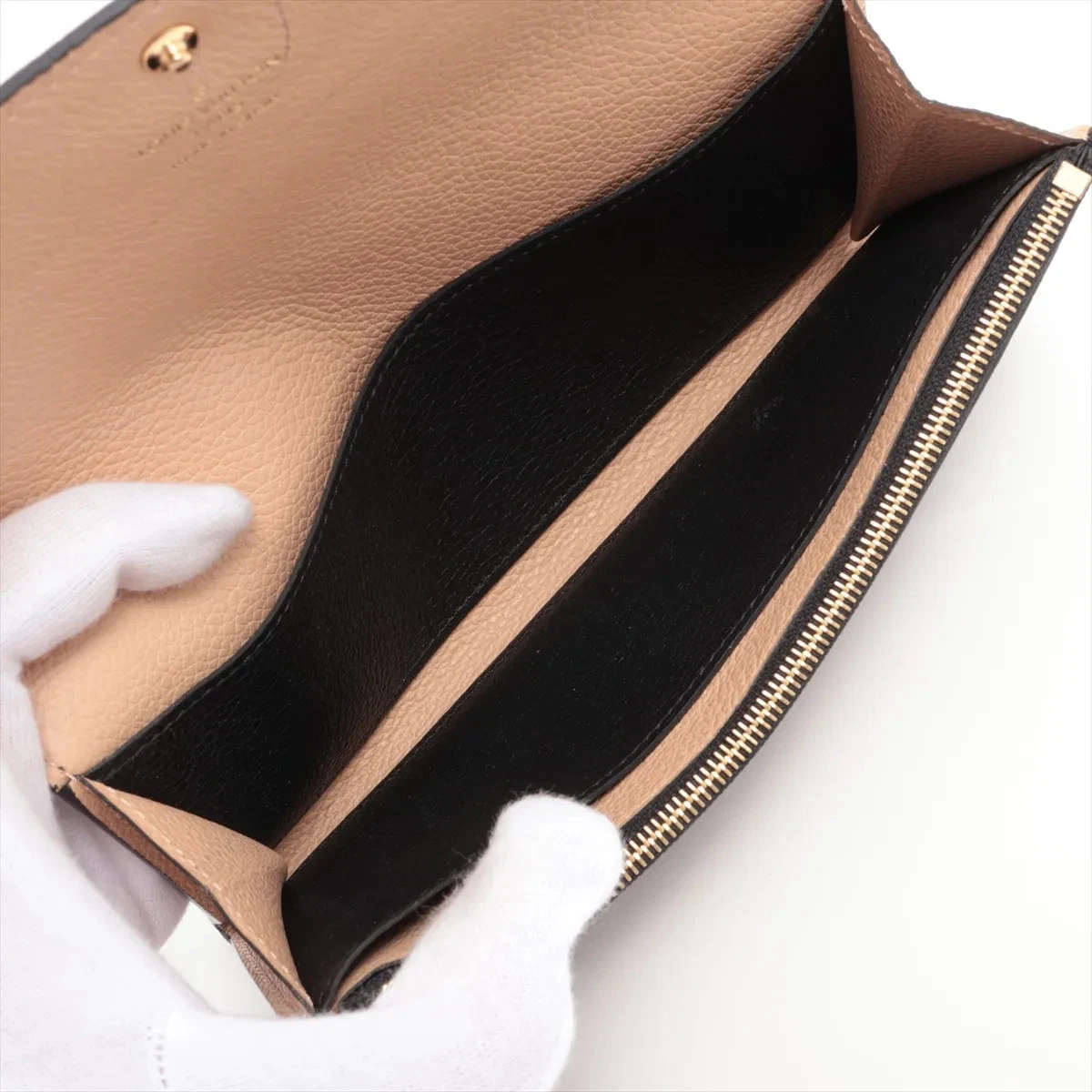 $775 RFID Louis Vuitton Empreinte Emilie Wallet Black Dune