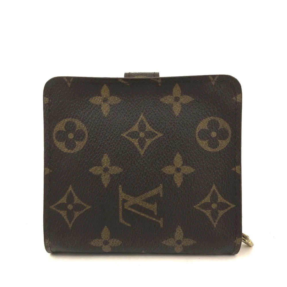 $590 1999 Louis Vuitton Monogram Compact Zippe Zipped Wallet MI0969