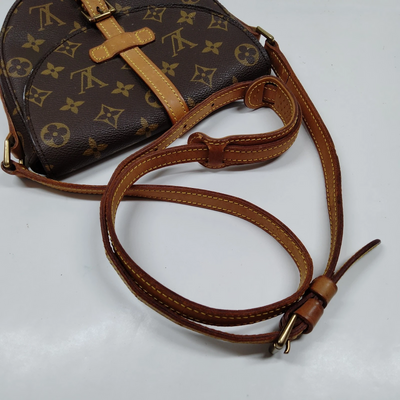 $1060 1988 Louis Vuitton LV Shoulder Bag Chantilly PM Brown Monogram 883VI