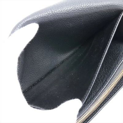 $1060 Louis Vuitton Empreinte Sarah Wallet NM Black