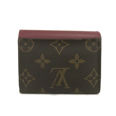 $535 RFID Louis Vuitton Monogram Zoe Wallet Fuchsia