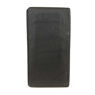 $630 Louis Vuitton Taiga Porte Valeurs Cartes Credit Leather Long Wallet MI0016