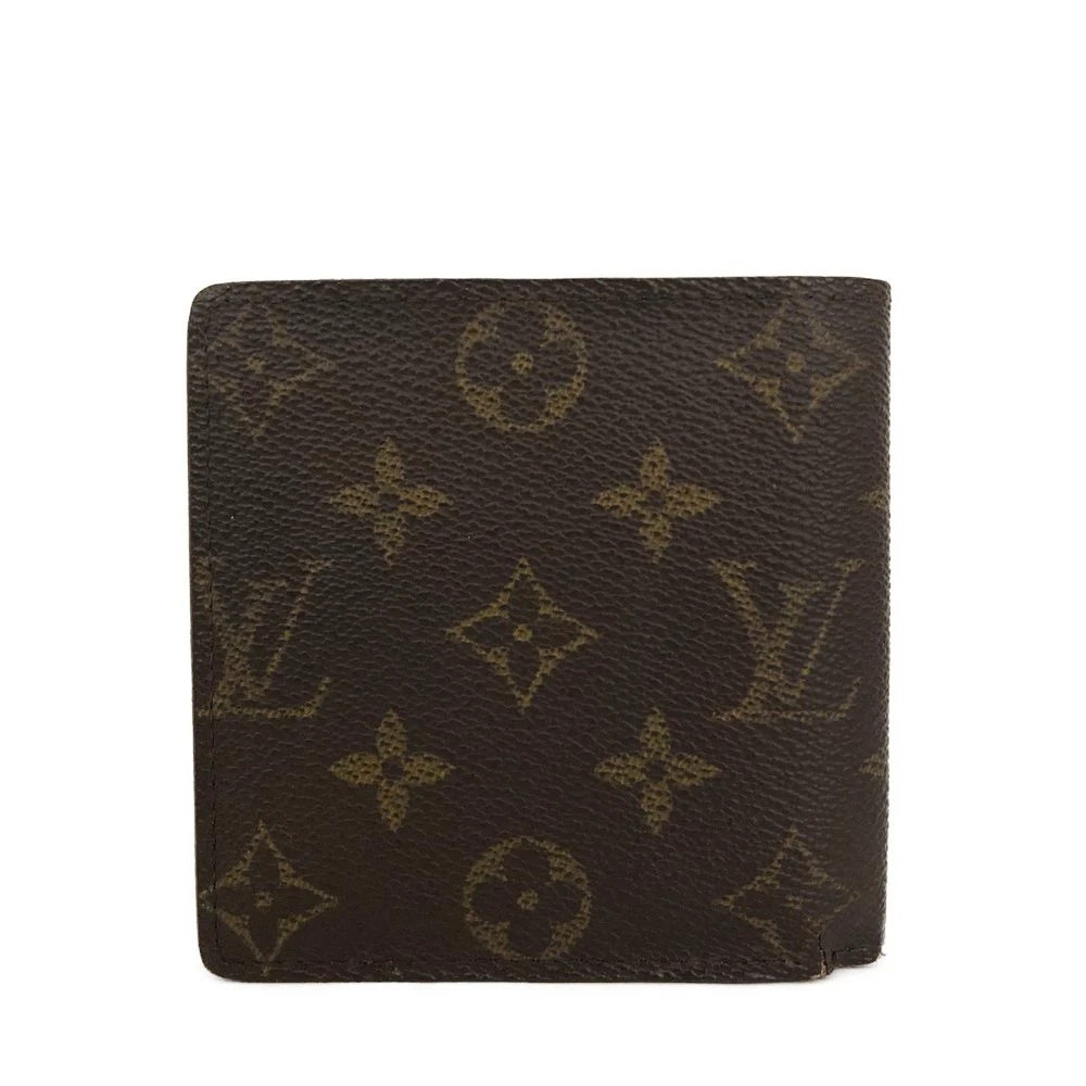 $515 1997 Louis Vuitton Monogram Portefeiulle Marco Bifold Wallet Brown CA0917