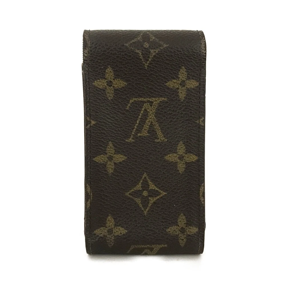 $340 2001 Louis Vuitton Monogram Cigarette Tobacco Case Brown CT1011