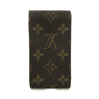 $340 2001 Louis Vuitton Monogram Cigarette Tobacco Case Brown CT1011