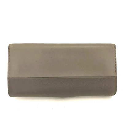 $525 Chloe Indy Long Flap Wallet Beige