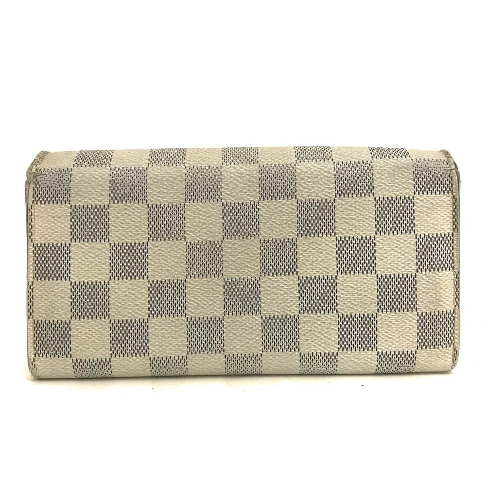 Louis Vuitton Damier Azur Porte Feuille Sarah Long Bifold Wallet CA3009