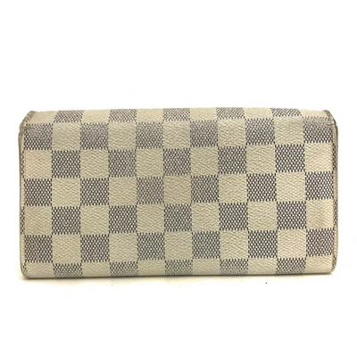 Louis Vuitton Damier Azur Porte Feuille Sarah Long Bifold Wallet CA3009